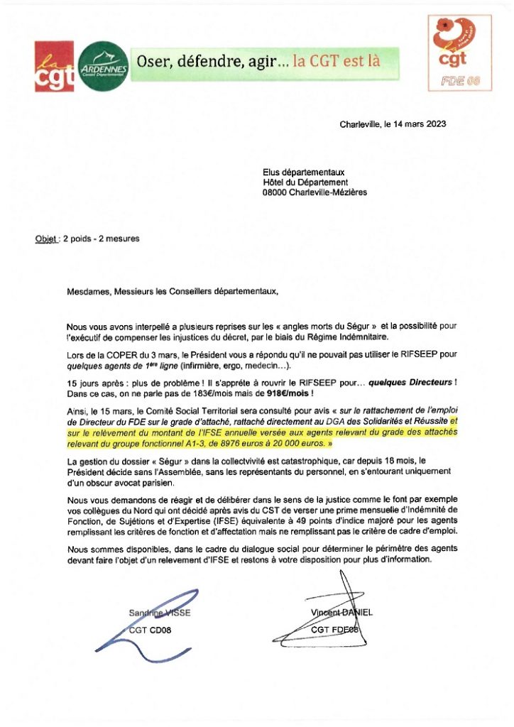 SEGUR-RIFSEEP: Révoltez vous !