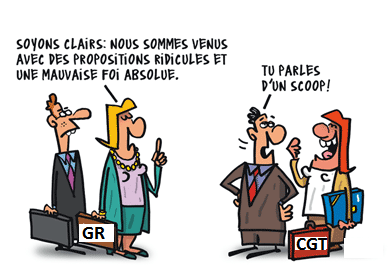 La CGT, le Président et la Vice-Présidente